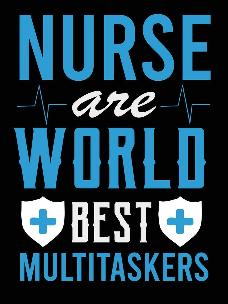 Vector Nurse illustration t-shirt or poster Design