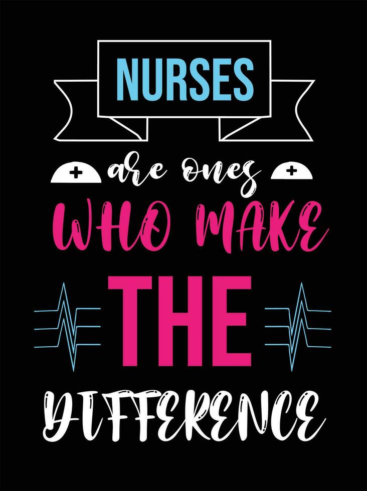 Vector Nurse illustration t-shirt or poster Design