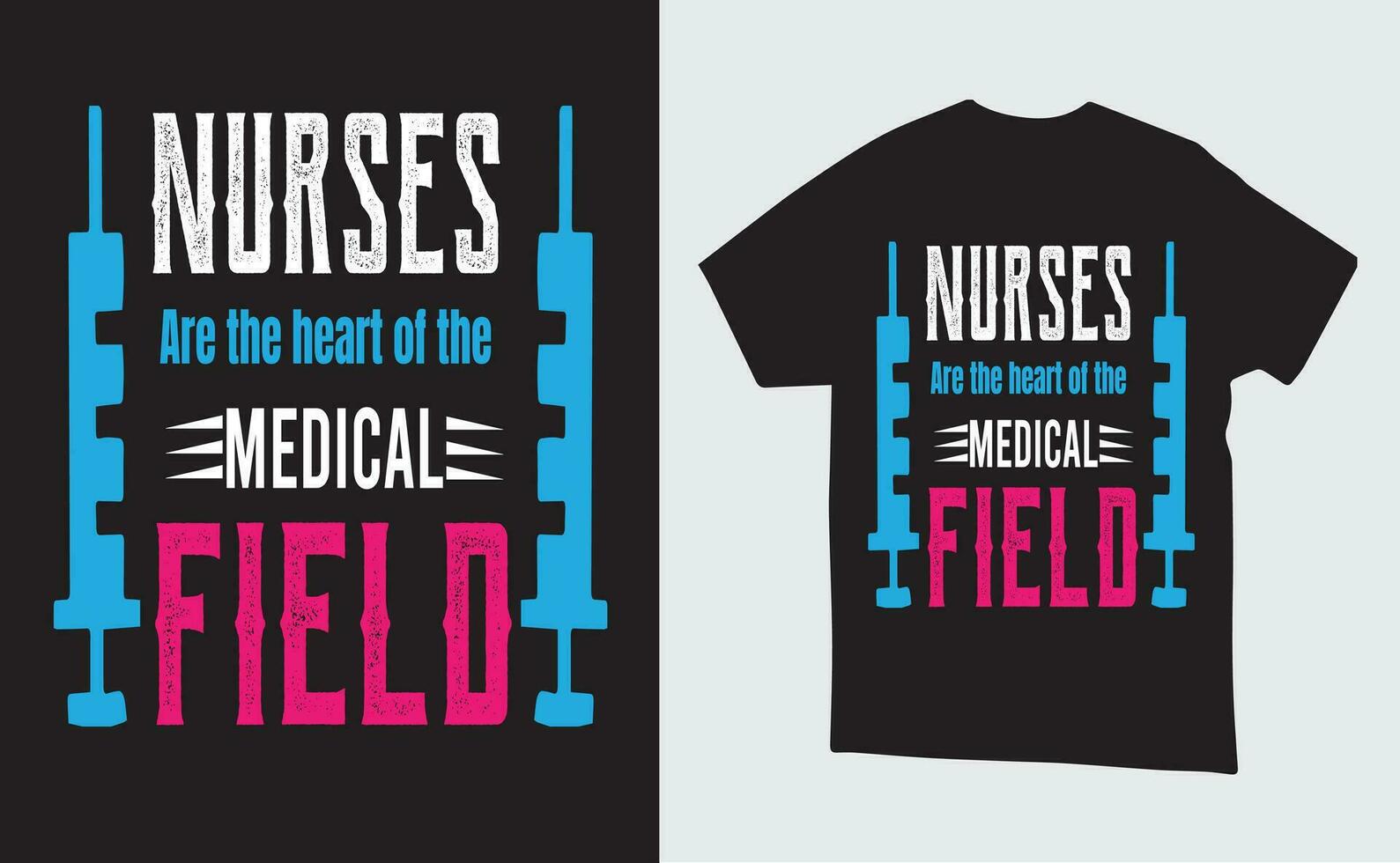 vector enfermero ilustración camiseta o póster diseño