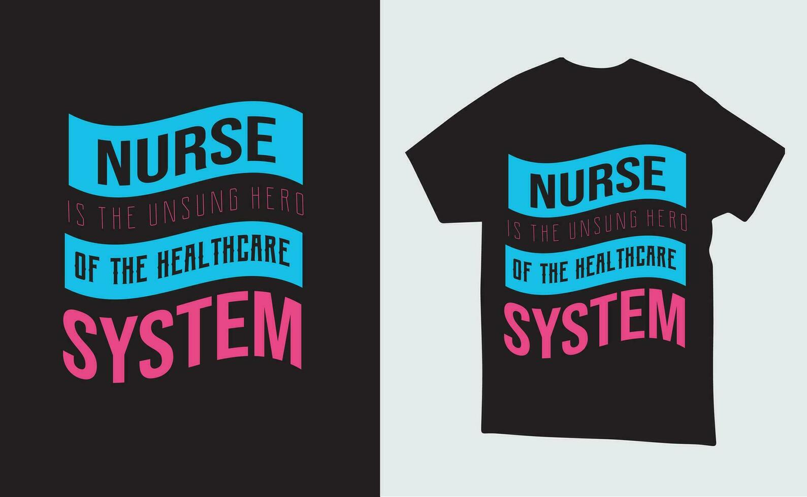 Vector Nurse illustration t-shirt or poster Design