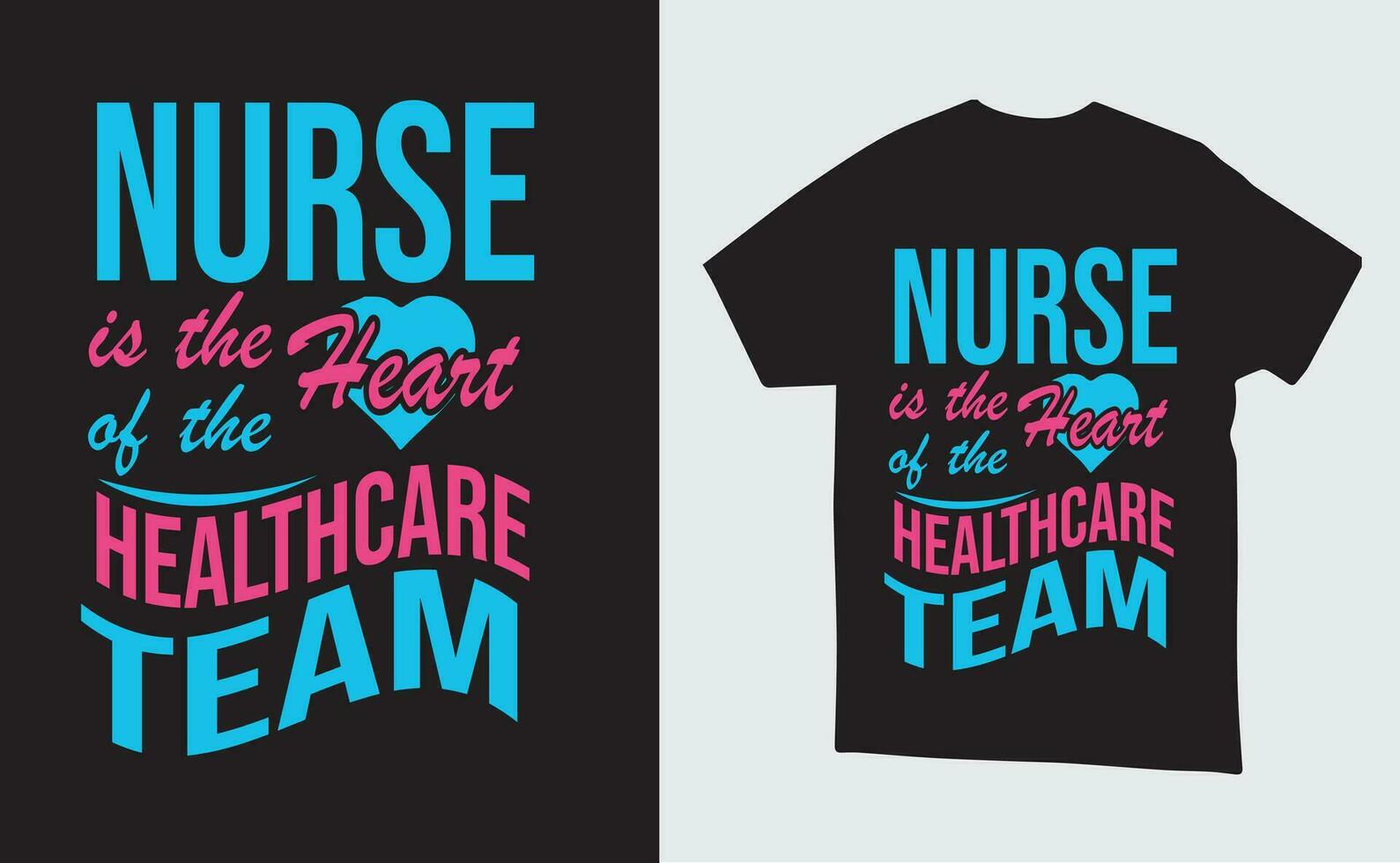 Vector Nurse illustration t-shirt or poster Design