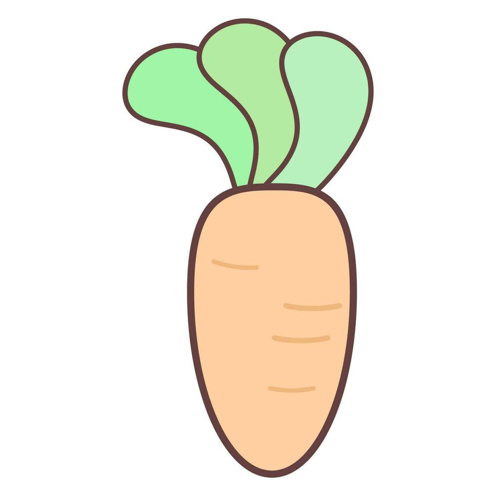 cartoon carrot for illustration vector