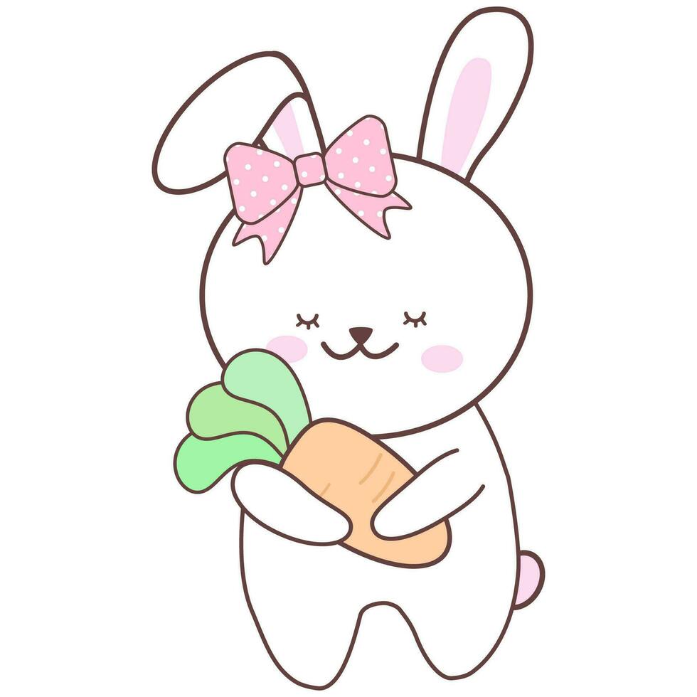 cute rabbit little rabbit vector