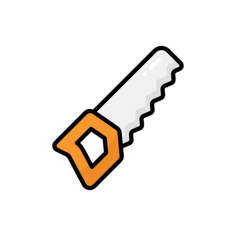 Simple Saw lineal color icon. The icon can be used for websites, print templates, presentation templates, illustrations, etc vector