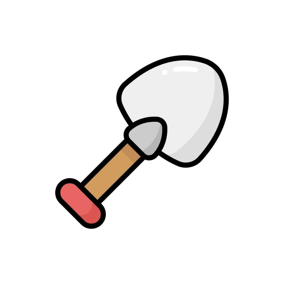 Simple Shovel lineal color icon. The icon can be used for websites, print templates, presentation templates, illustrations, etc vector