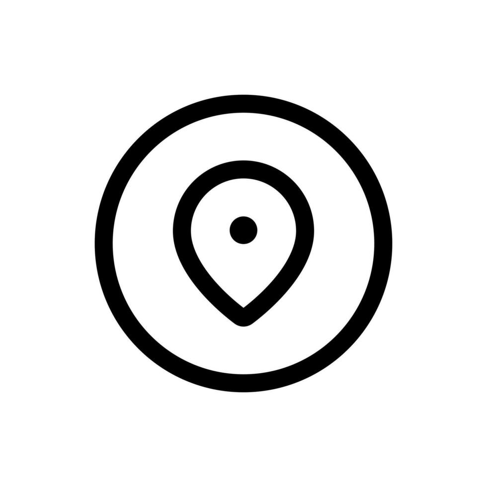 Simple GPS icon. The icon can be used for websites, print templates, presentation templates, illustrations, etc vector