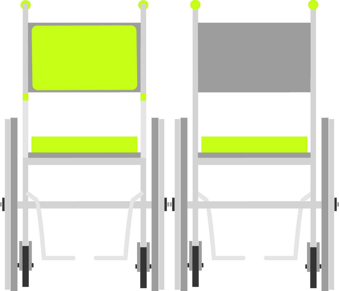 vector ilustración de silla de ruedas para discapacitado personas aislado en blanco antecedentes