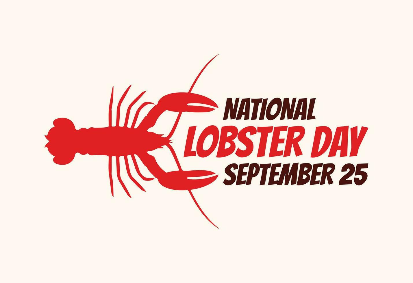 National Lobster Day Vector Design. 27864018 Vector Art at Vecteezy