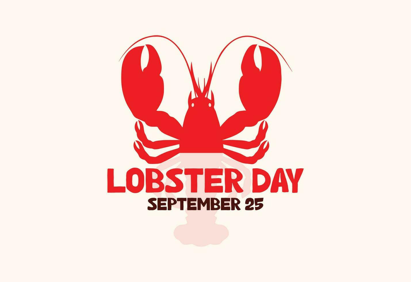 National Lobster Day Vector Design.