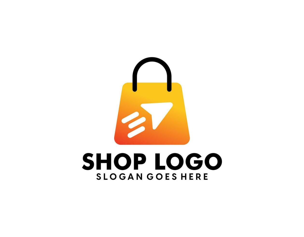 Online Shop logo designs template vector