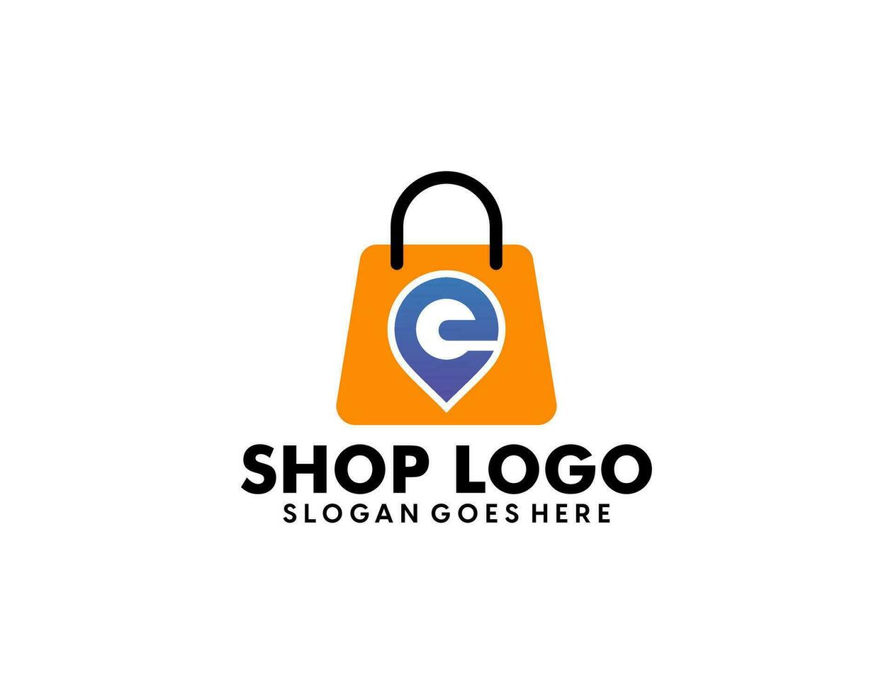 Online Shop Logo designs Template. Illustration vector graphic of shopping cart and shop bag combination logo design concept. Perfect for Ecommerce, sale, discount or store web element. Company emblem