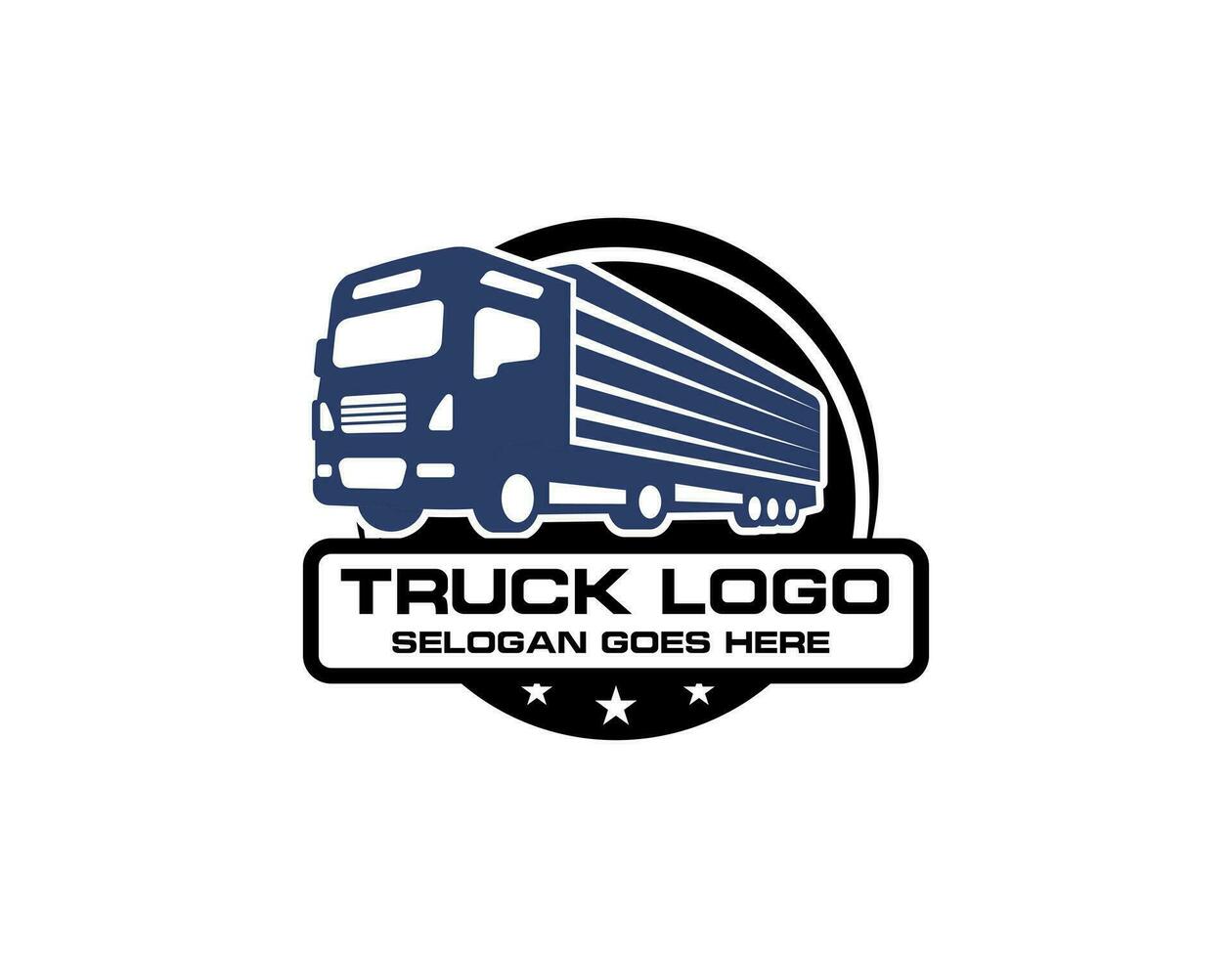 Trcuk symbol. Truck logo template. Logistic trick logo. Isolated vector illustration.