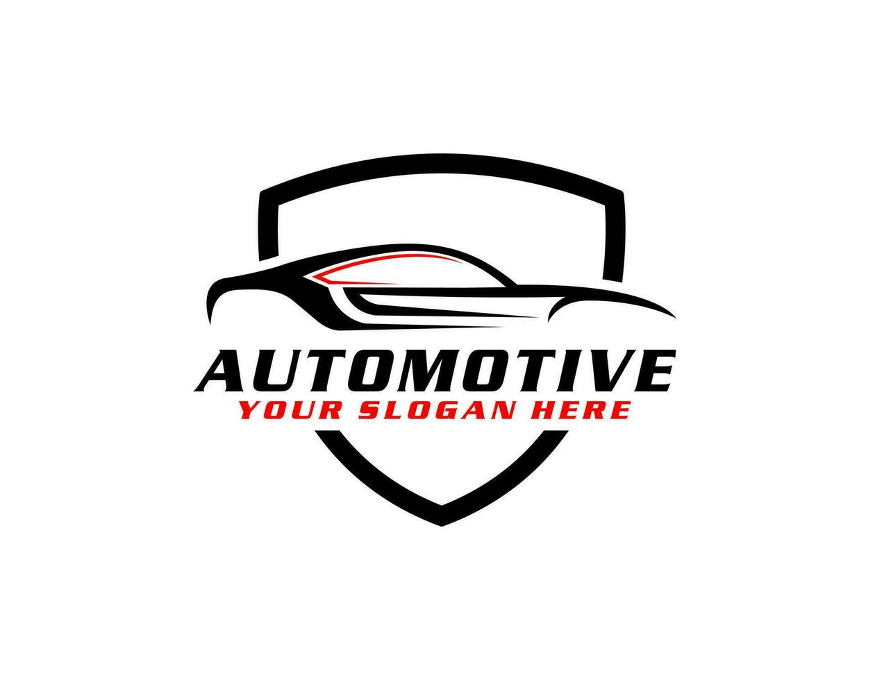 modificación automática logo, coche línea logo vector