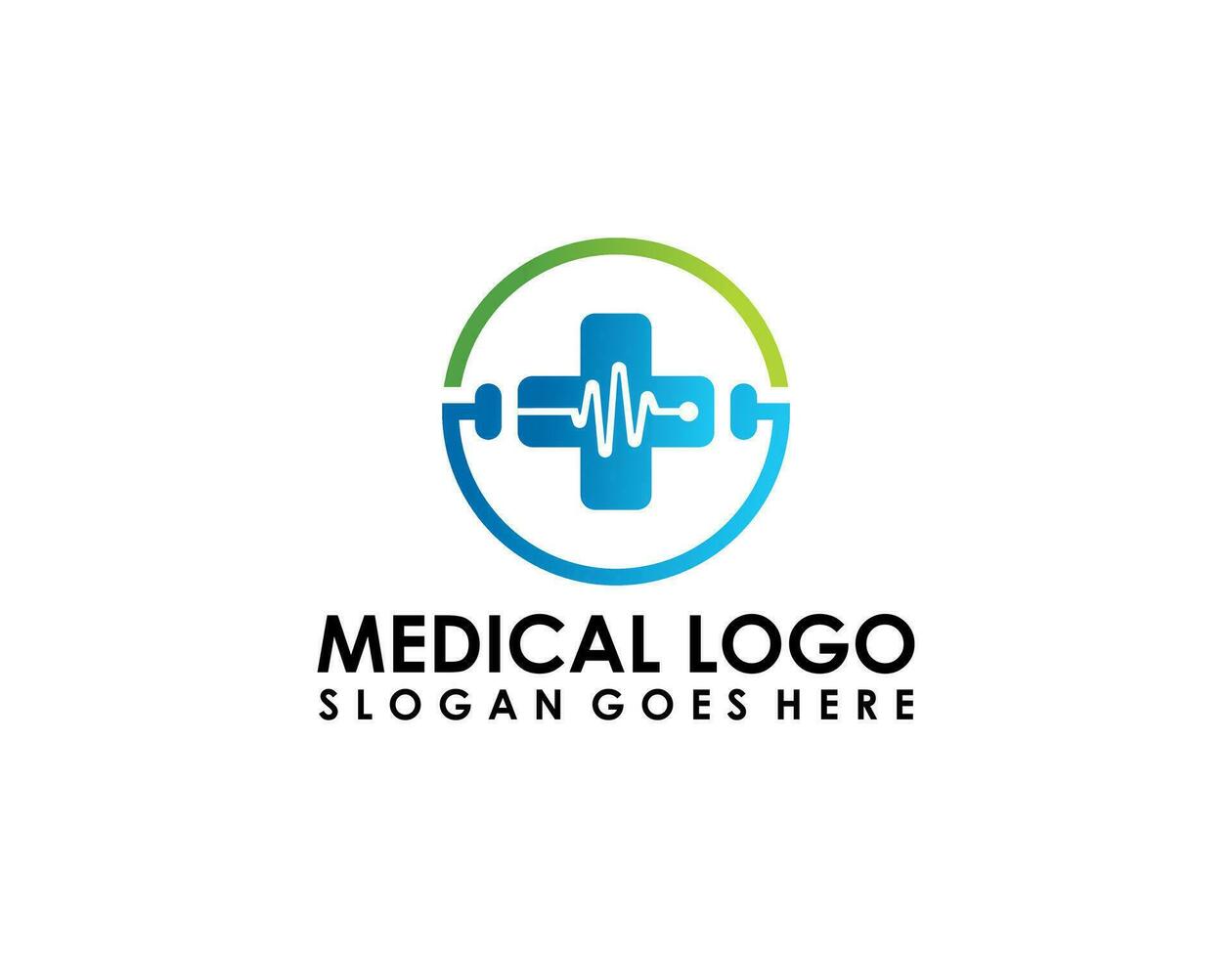 médico cuidado logo vector