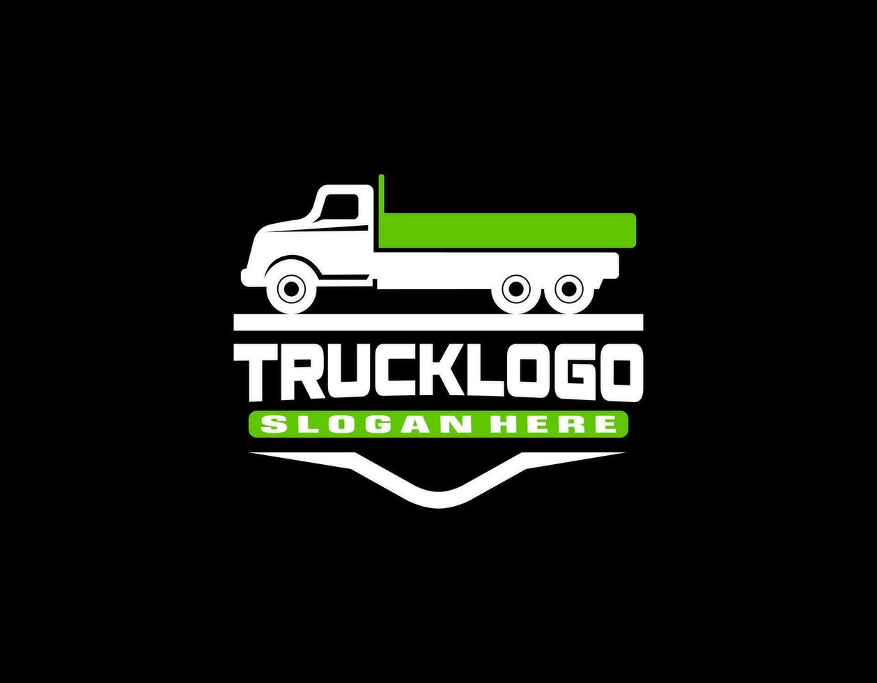Fast aerodynamic Logo Template Design Truck silhouette transport logo template vector