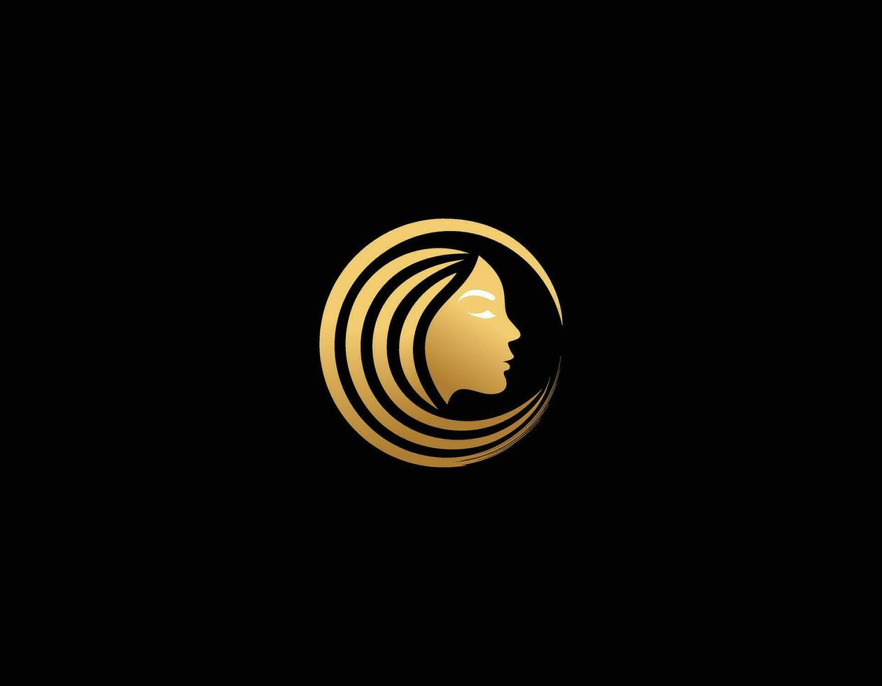 Woman face logo icon vector. Woman face logo design vector illustration, Girl silhouette for cosmetics, beauty, salon, health and spa, fashion themes.