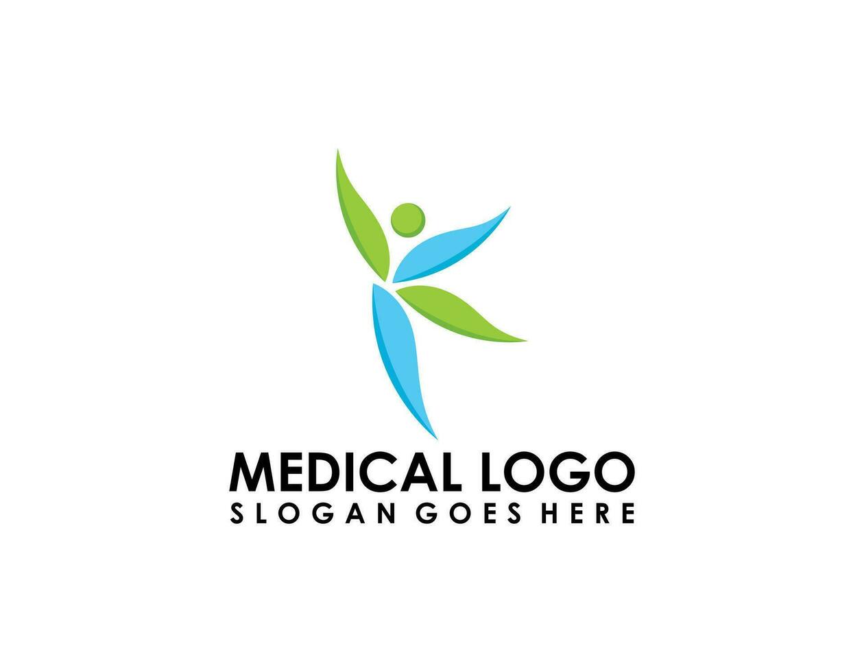 health care logo designs for medical service and clinic or hospital logo vector