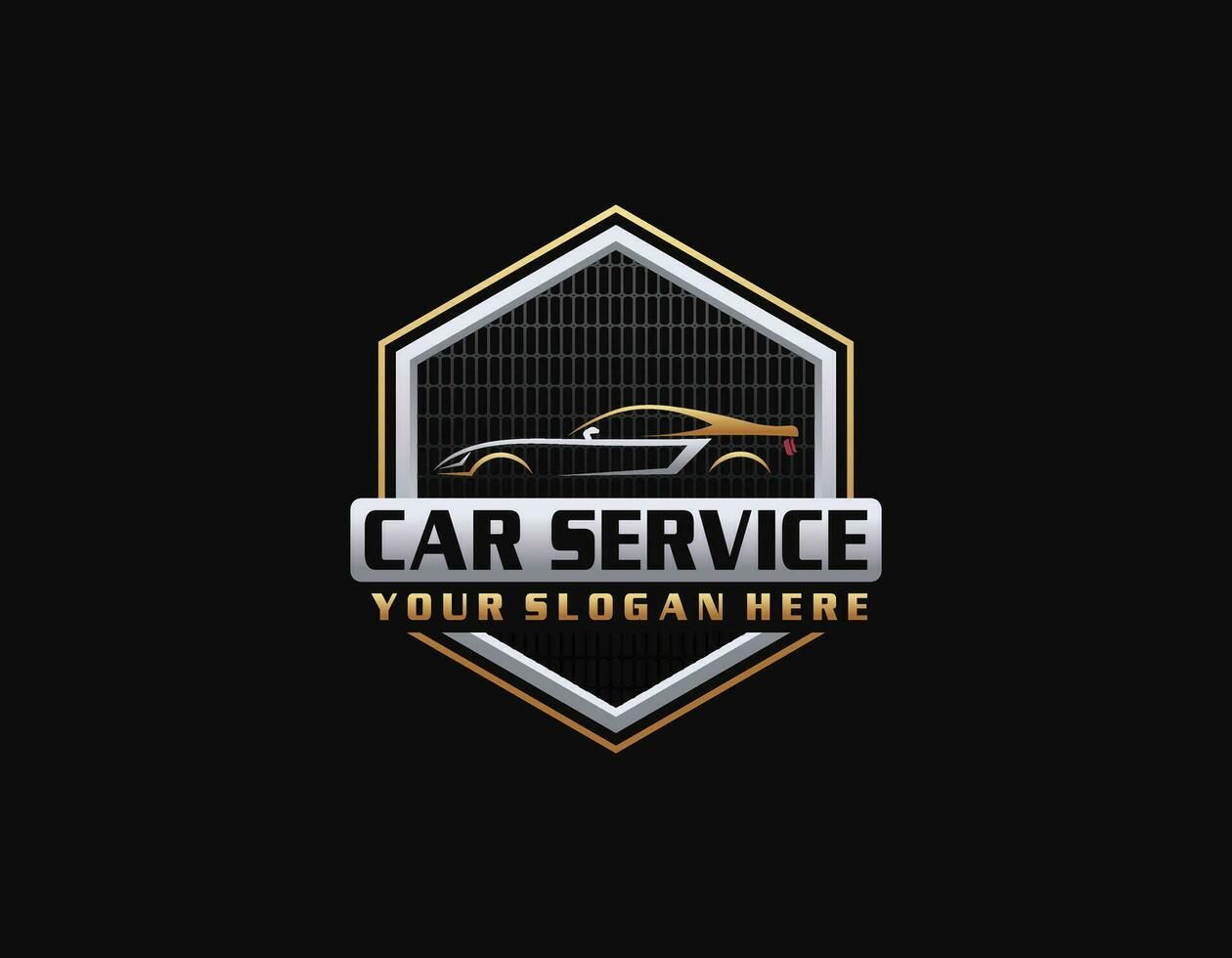 Auto car dealer logo emblem. Sports car silhouette icon vector