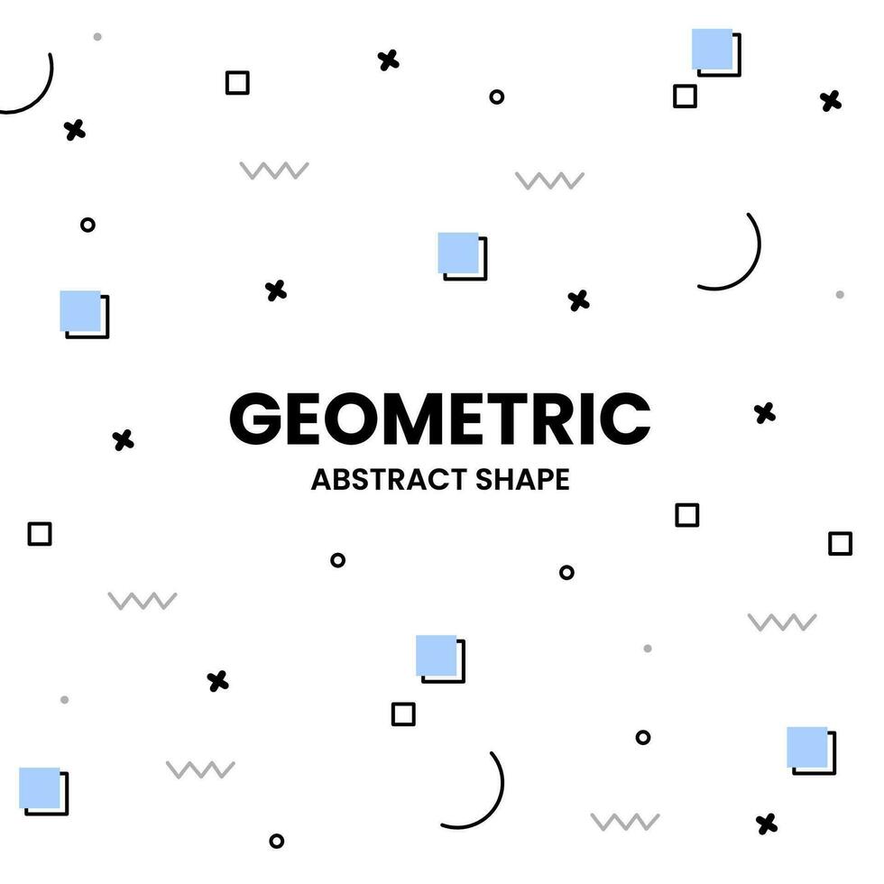 geometric abstract shape seamless pattern background template vector