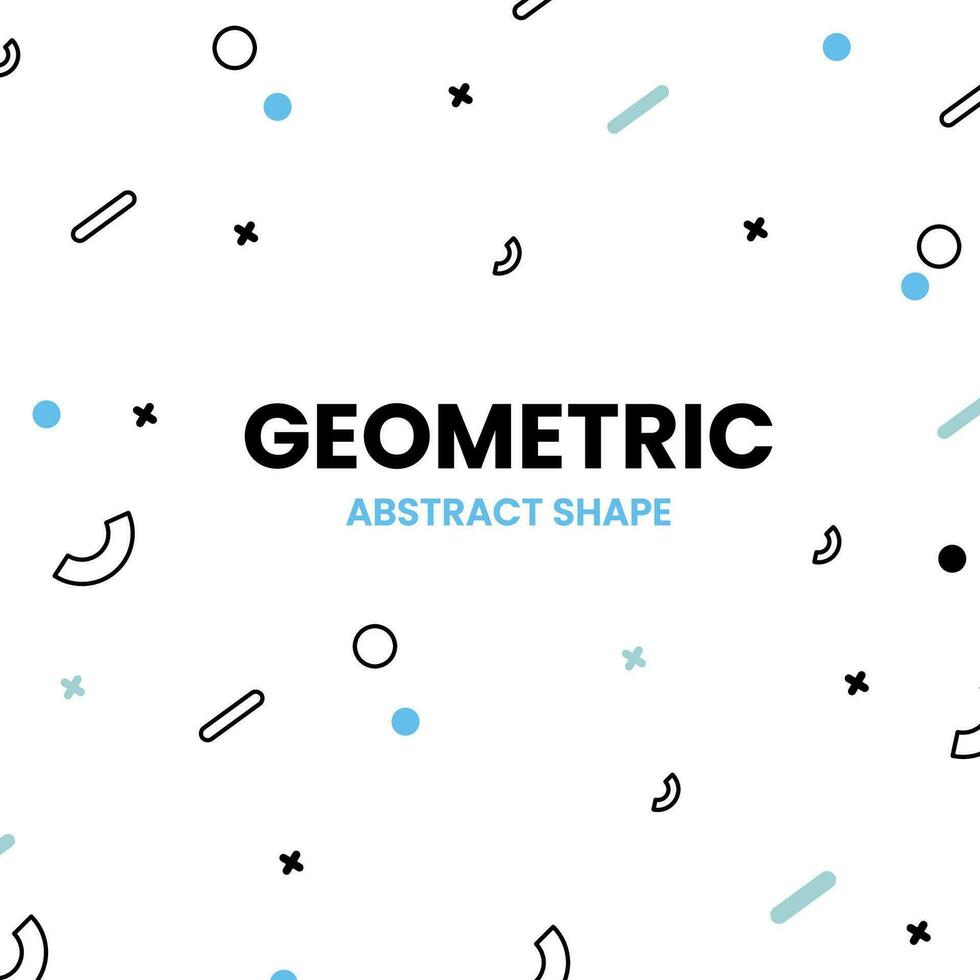 geometric abstract shape seamless pattern background template vector