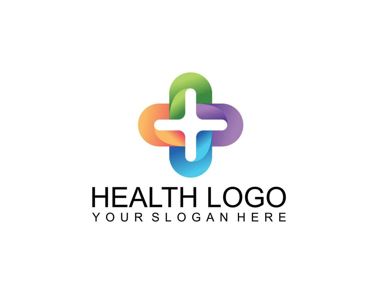 medical logo icons with cross. Collection of signs with plus symbol. vector