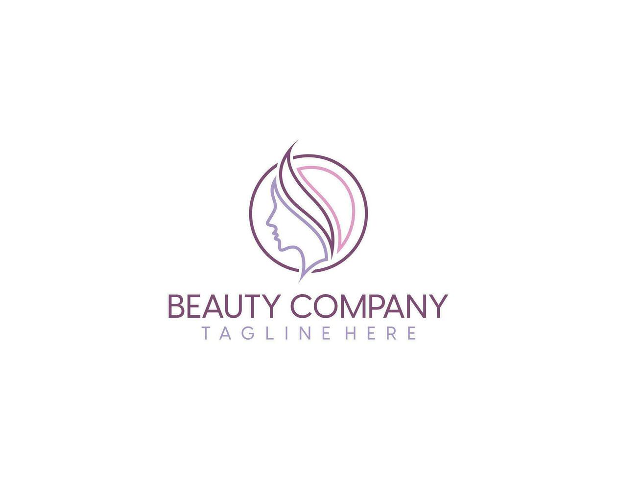 A symbol of a silhouette stylized girl. vector