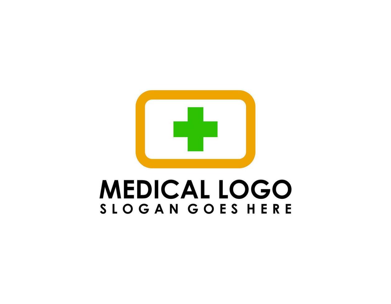 Cruz más elementos de plantilla de diseño de icono de logotipo médico vector