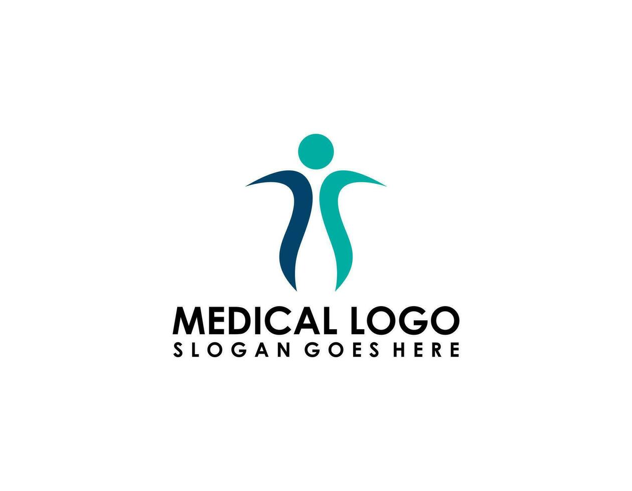 People Care Logo Template vector