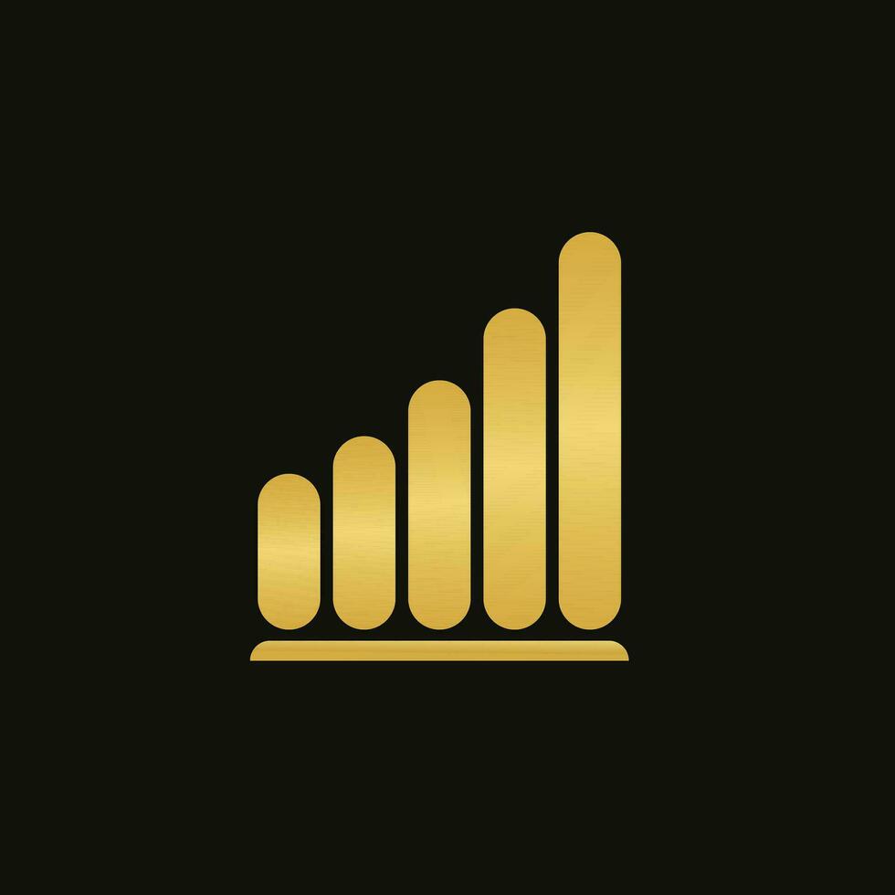 Cellular signal level. Isolated mobile network strength. Wireless connection symbol on white background. Outline illustration of cellphone indicator. Vector EPS 10.