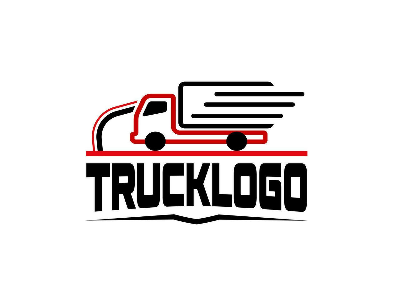 Truck logo template vector