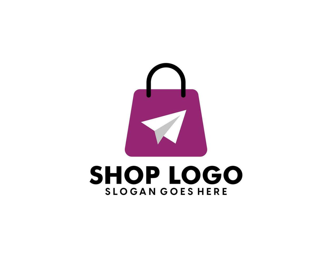 Online Shop logo designs template vector