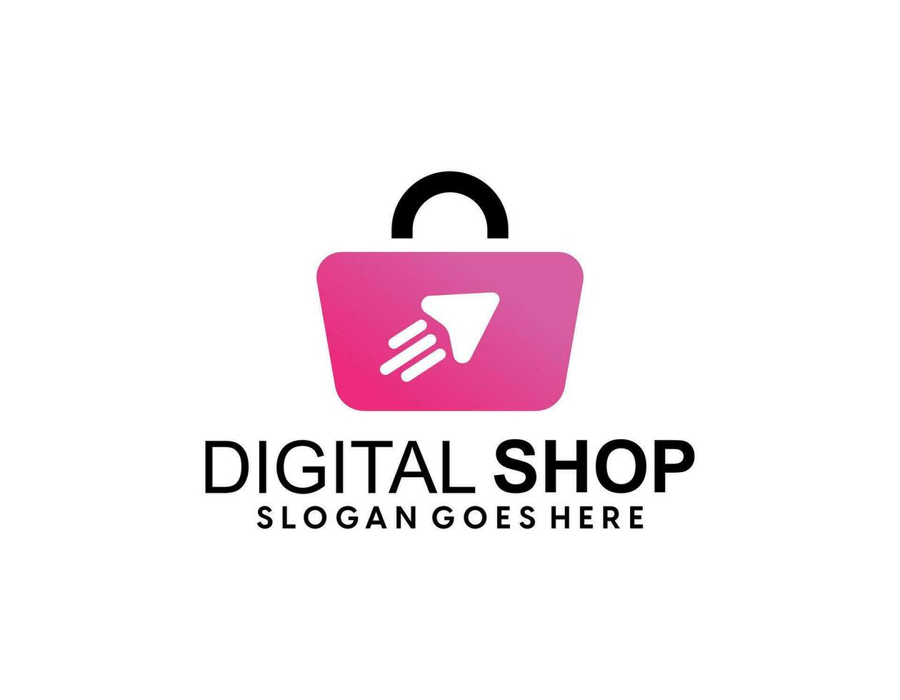 Online Shop Logo Template Design Vector