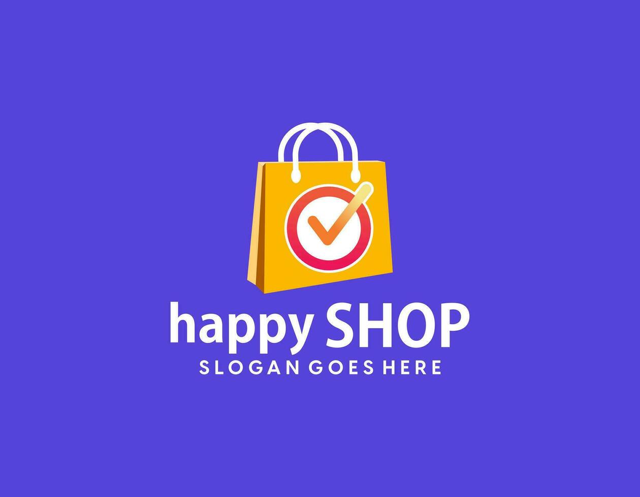Online store logo. Shops, sale, discount, store or shop the web element in the form of vector shopping bag