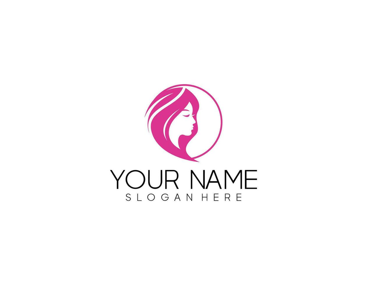 Woman hair salon with interesting colors logo design Premium Vector. part 2 vector