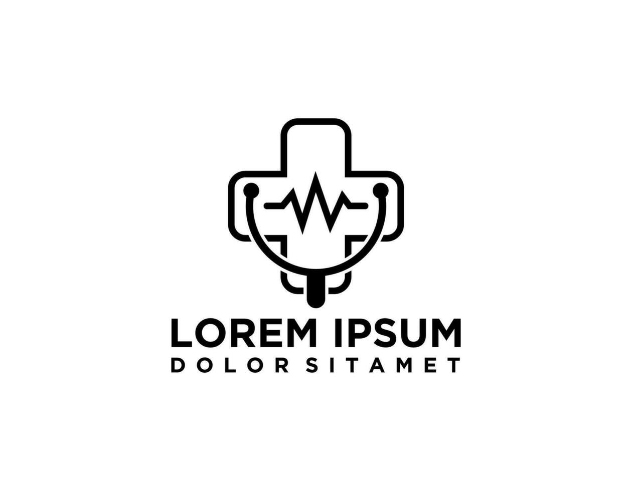 vector de diseño de logotipo de atención médica