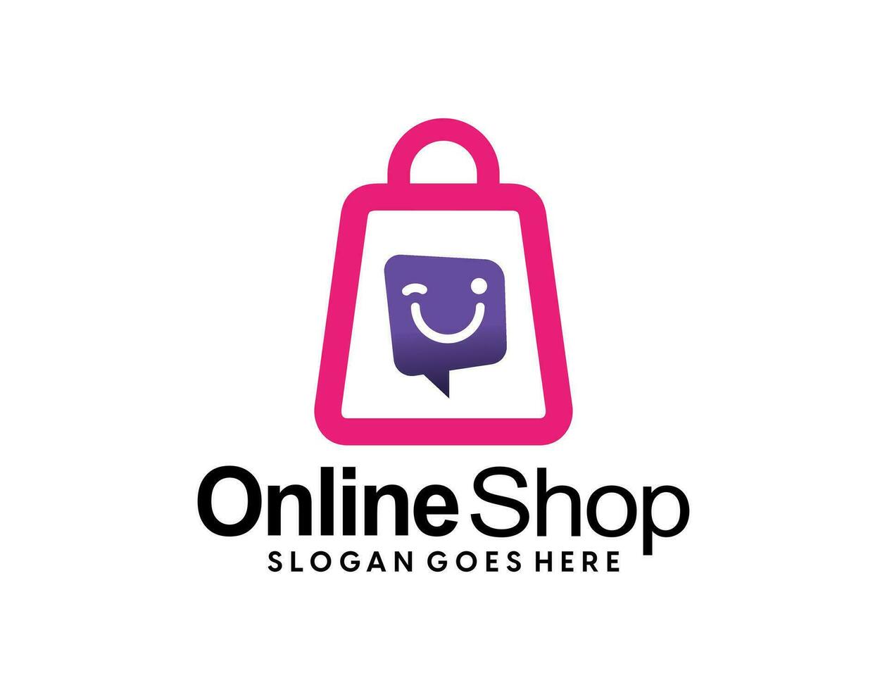 en línea tienda logo, compras carro logo, tienda logo vector