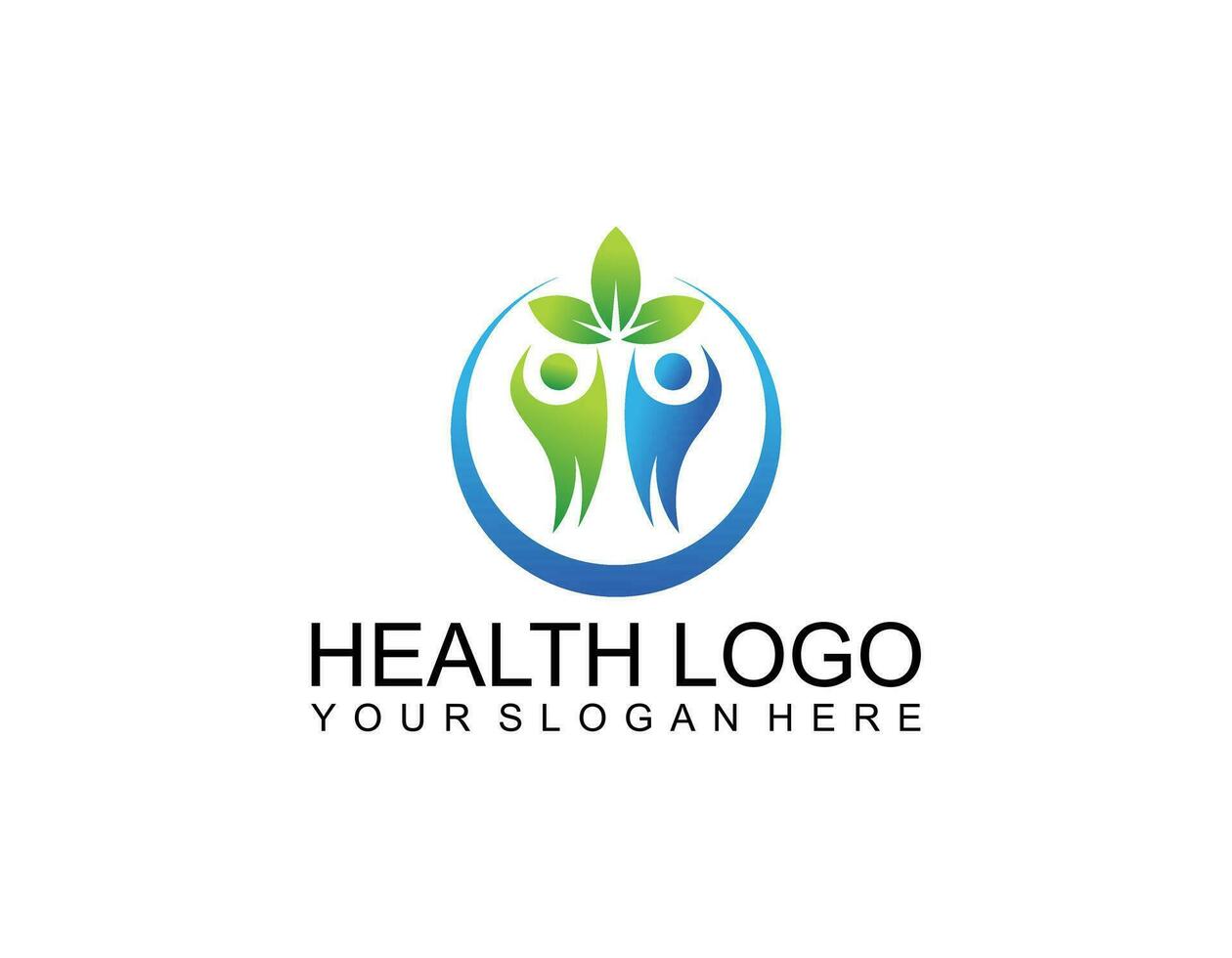 Health nature logo vector