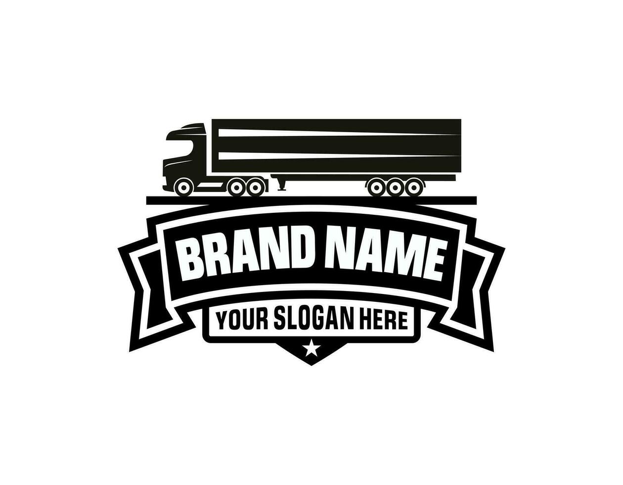 camión logo modelo para usted diseño en blanco color vector