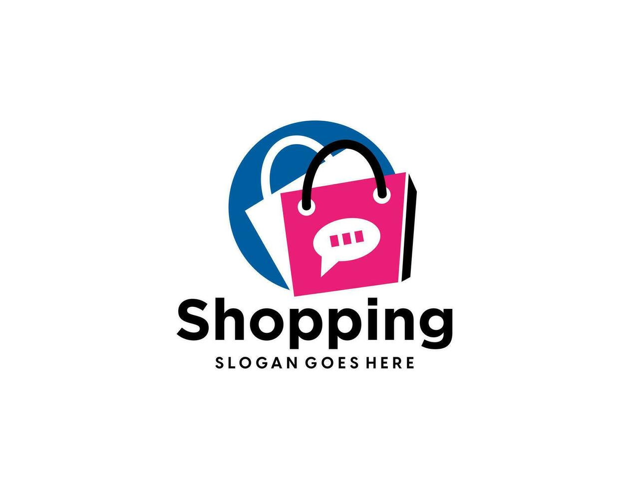Online Shop Logo Template Design Vector
