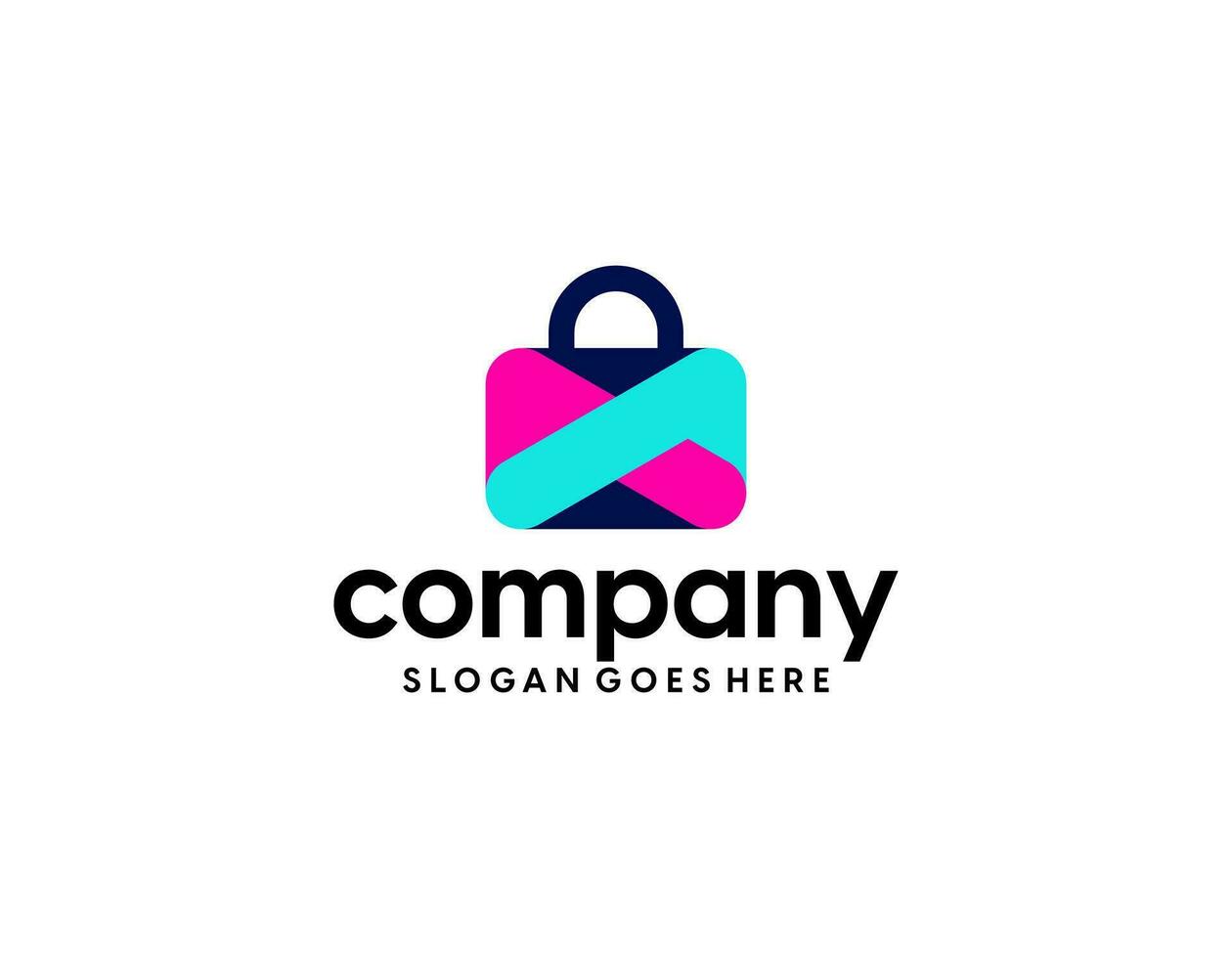 Online Shop Logo Template Design Vector