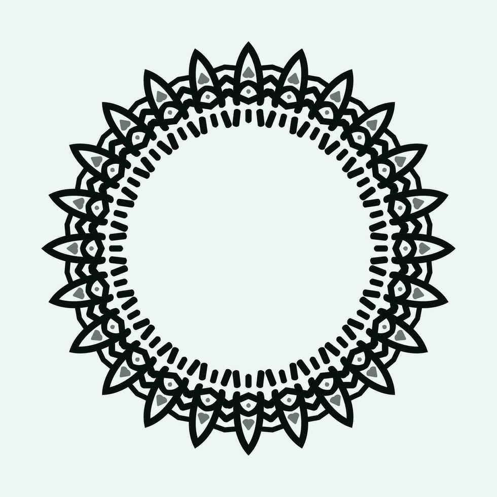 decorative round frame. Vector design elements.