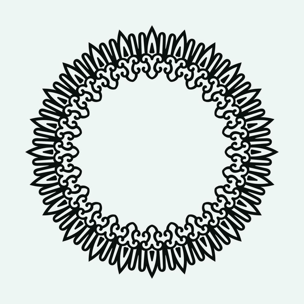 decorative round frame. Vector design elements.