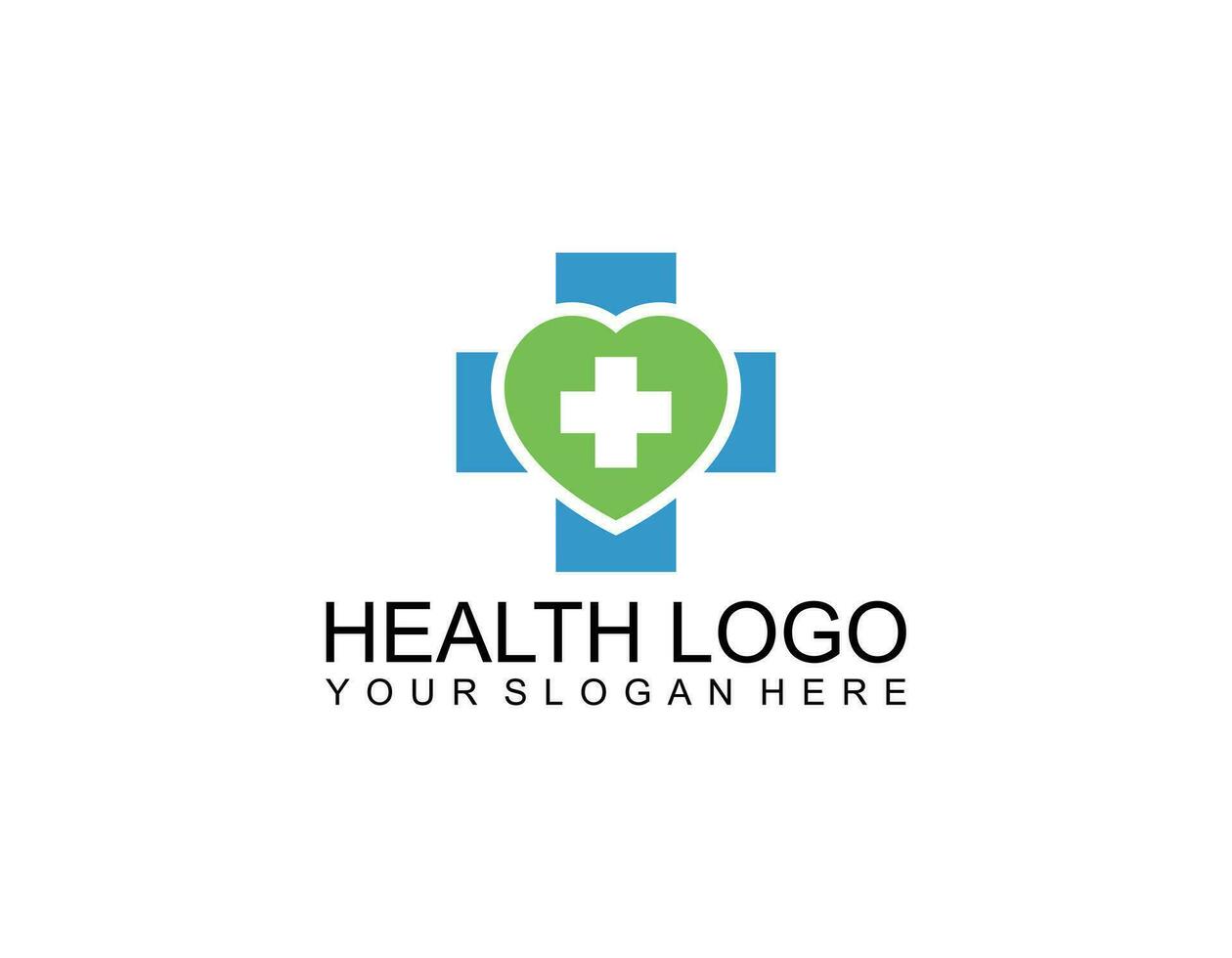 typography medical logo vector