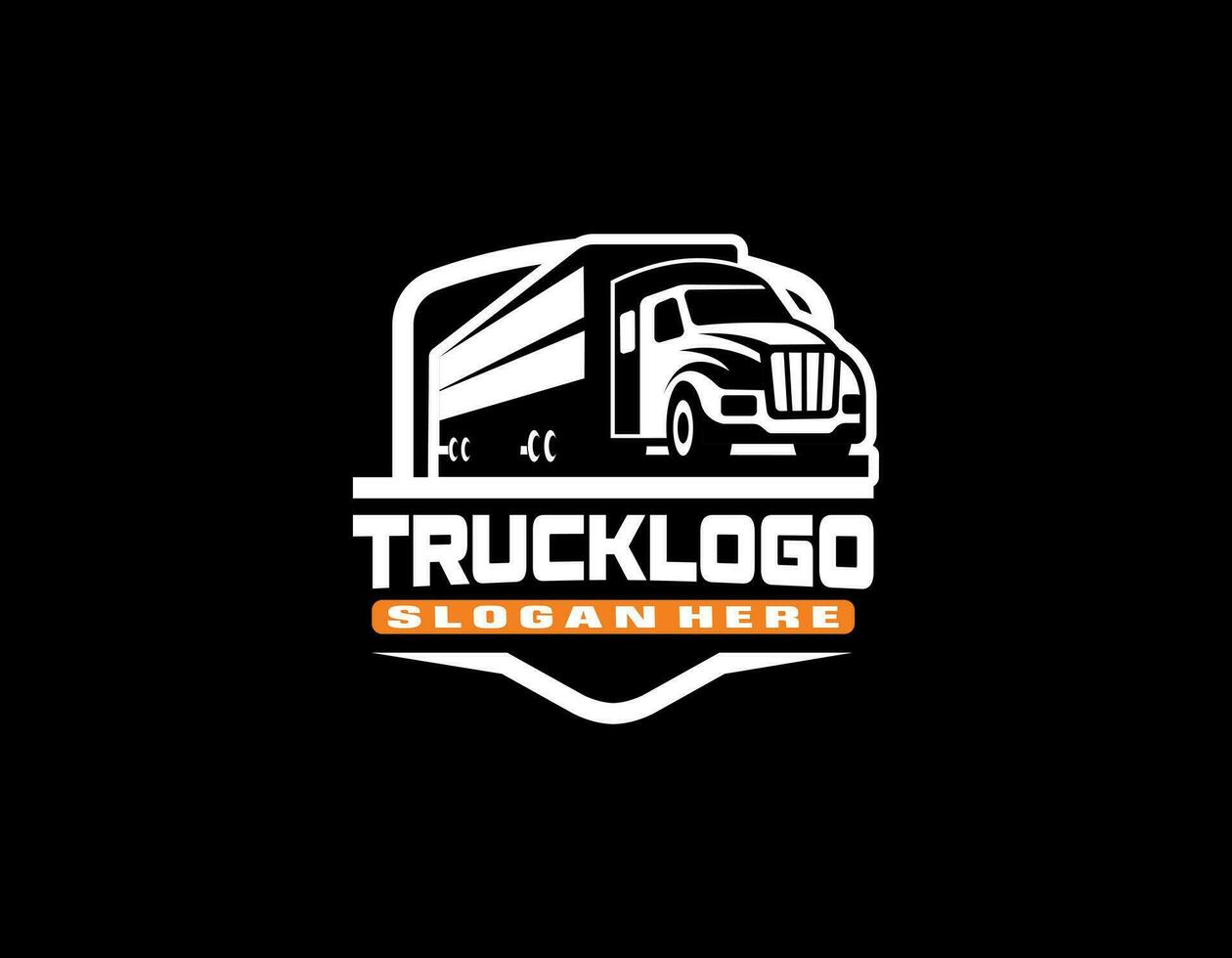 Truck logo template vector