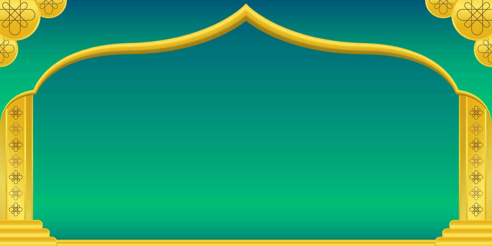Islamic Maulid Nabi Muhammad SAW Banner Background vector