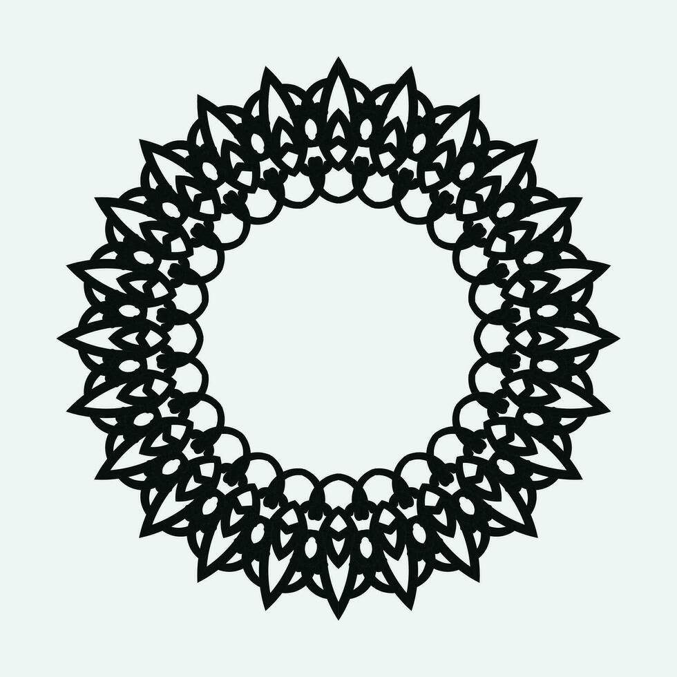 decorative round frame. Vector design elements.
