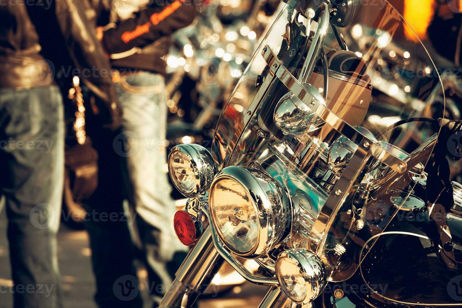 Bikers on the rest photo