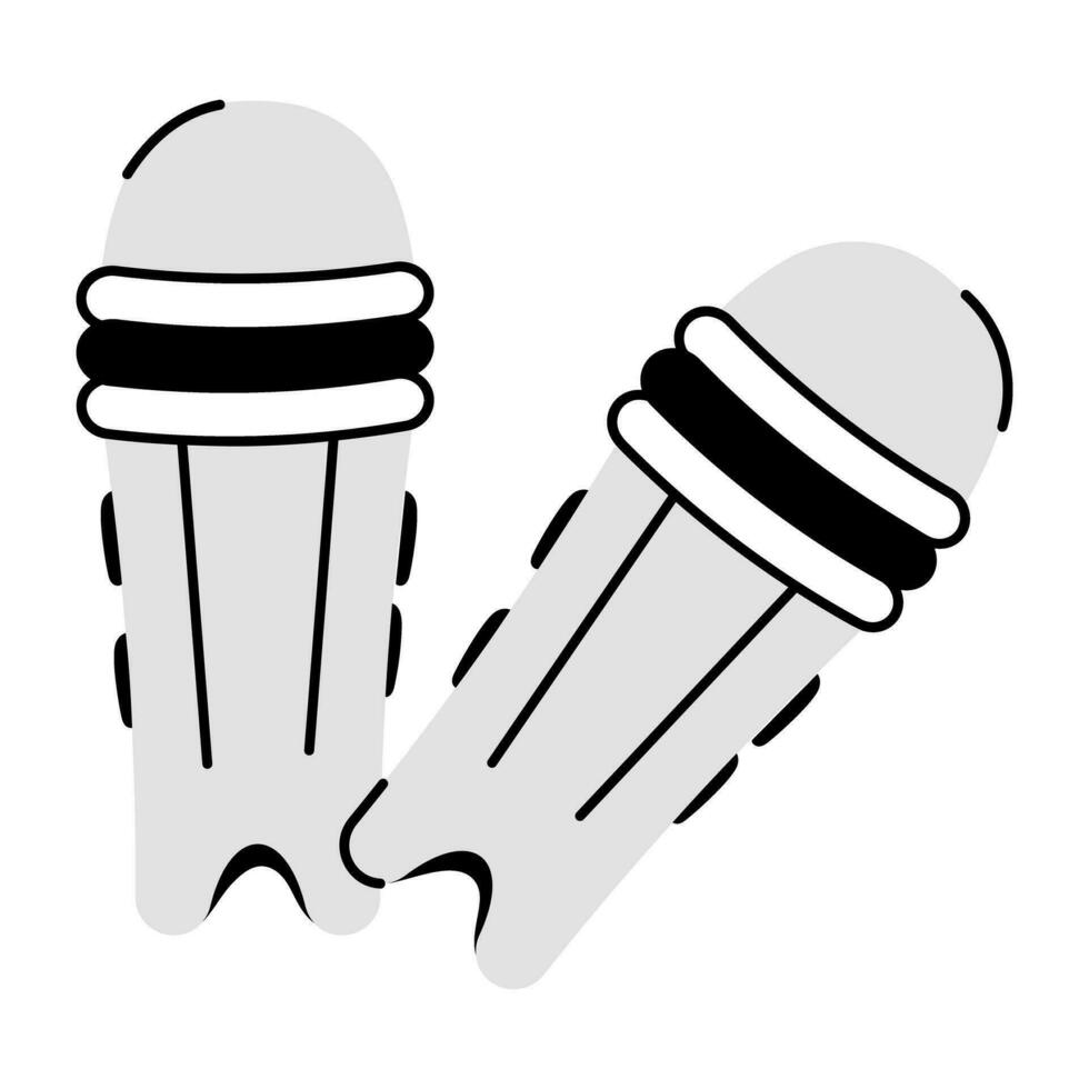 Trendy Cricket Pads vector