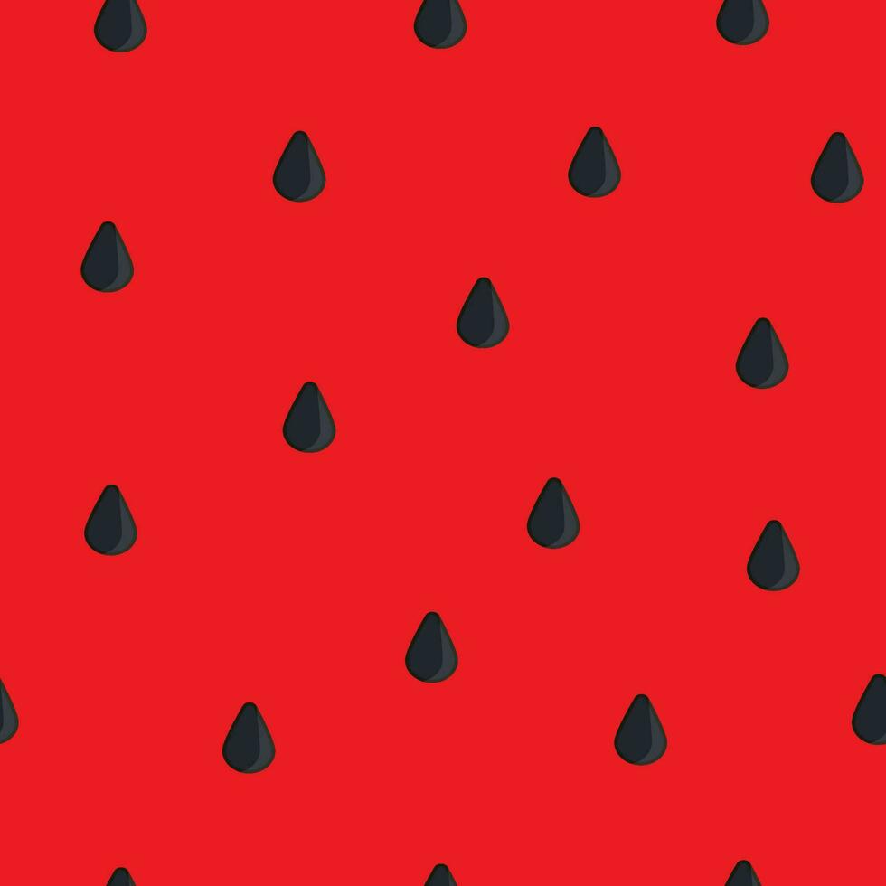 Vector watermelon background with black seeds