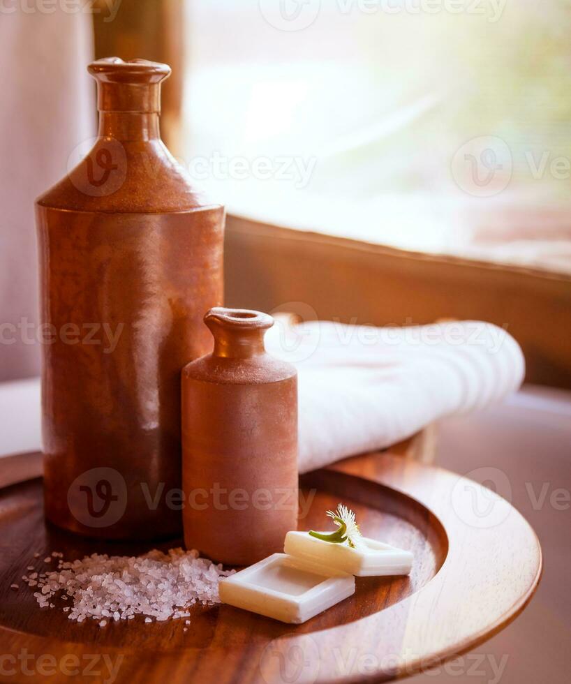 Beautiful bathroom still life photo